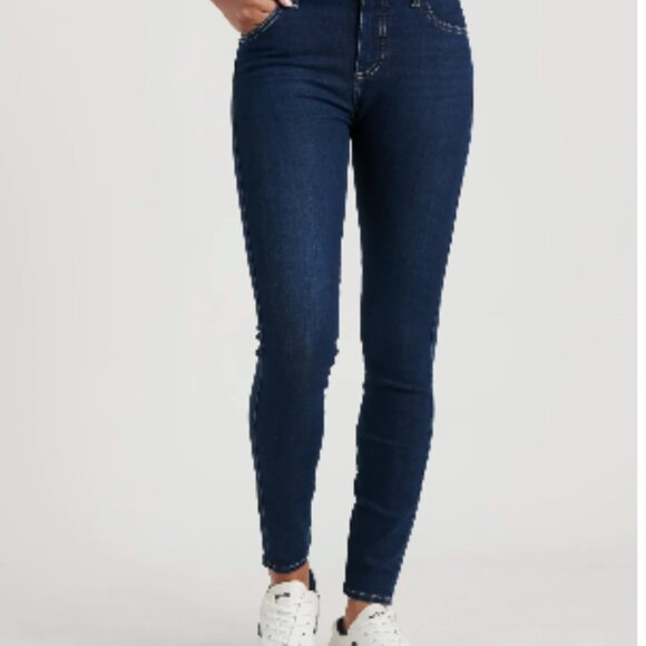 Lucky Brand Mid Rise Ava Skinny Jeans | Dark Wash 2/26R - Picture 3 of 8